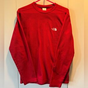 The North Face Red Long Sleeve Tee